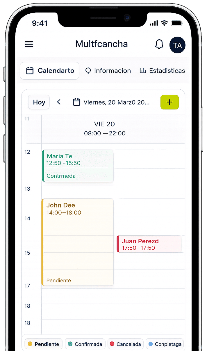 Vista de la app Rematch en el móvil
